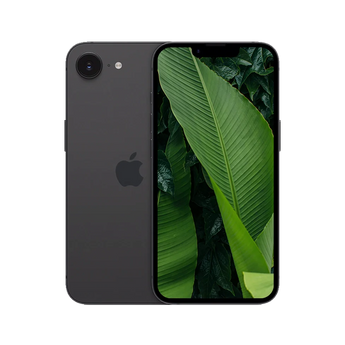 Begagnad iPhone 16e i färgen svart